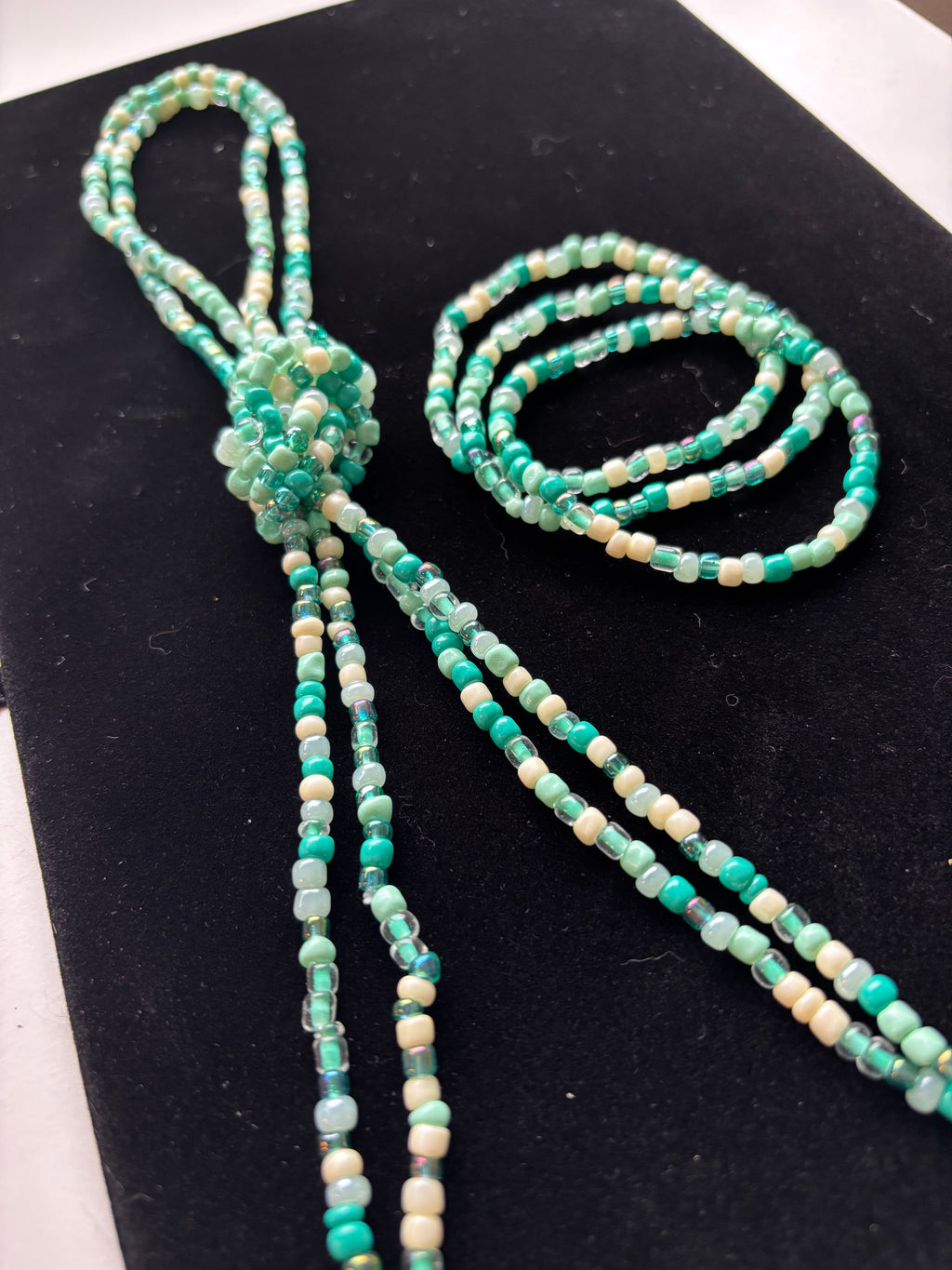 Teal Waist Beads