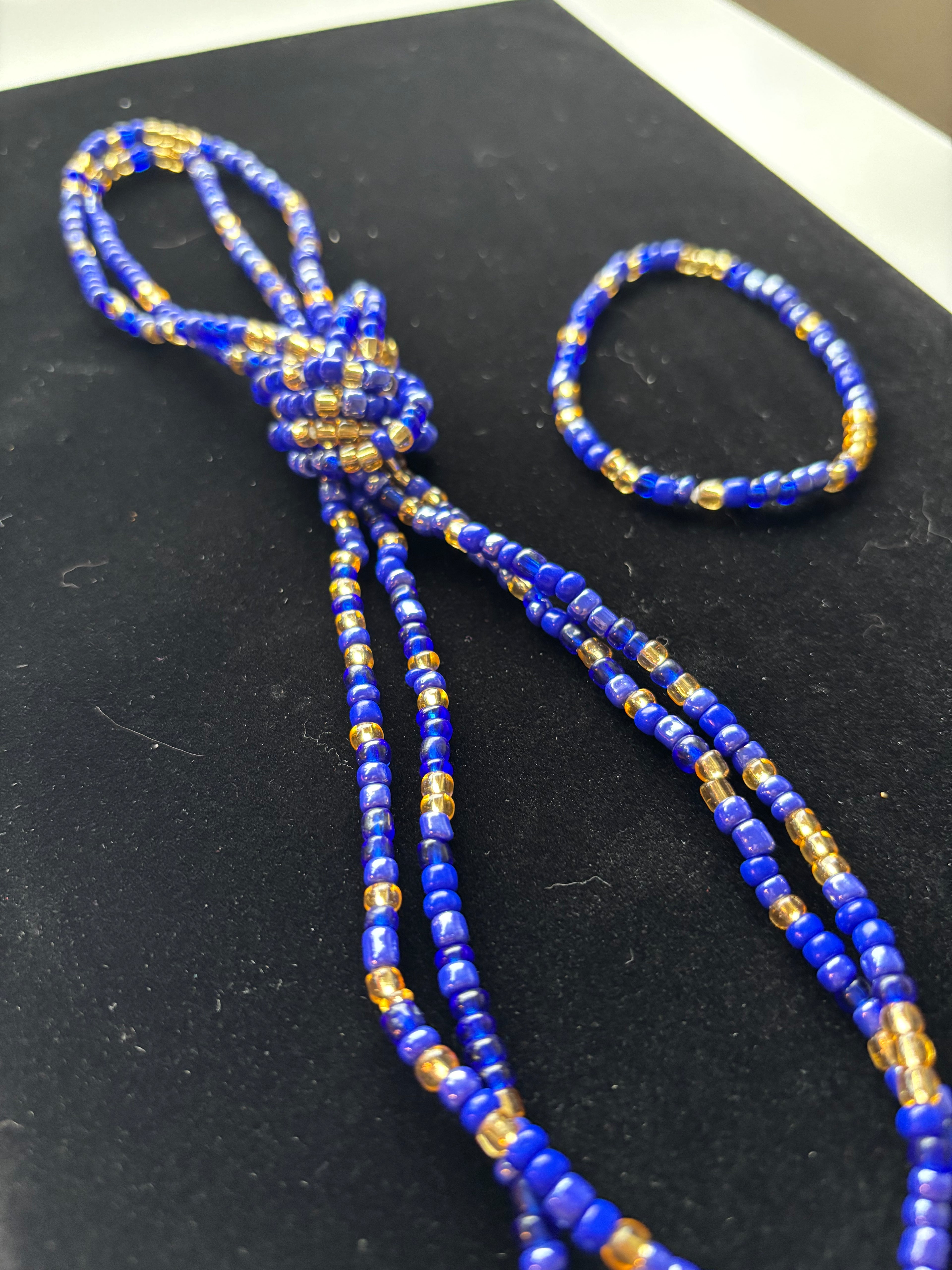 Blue Waist Beads