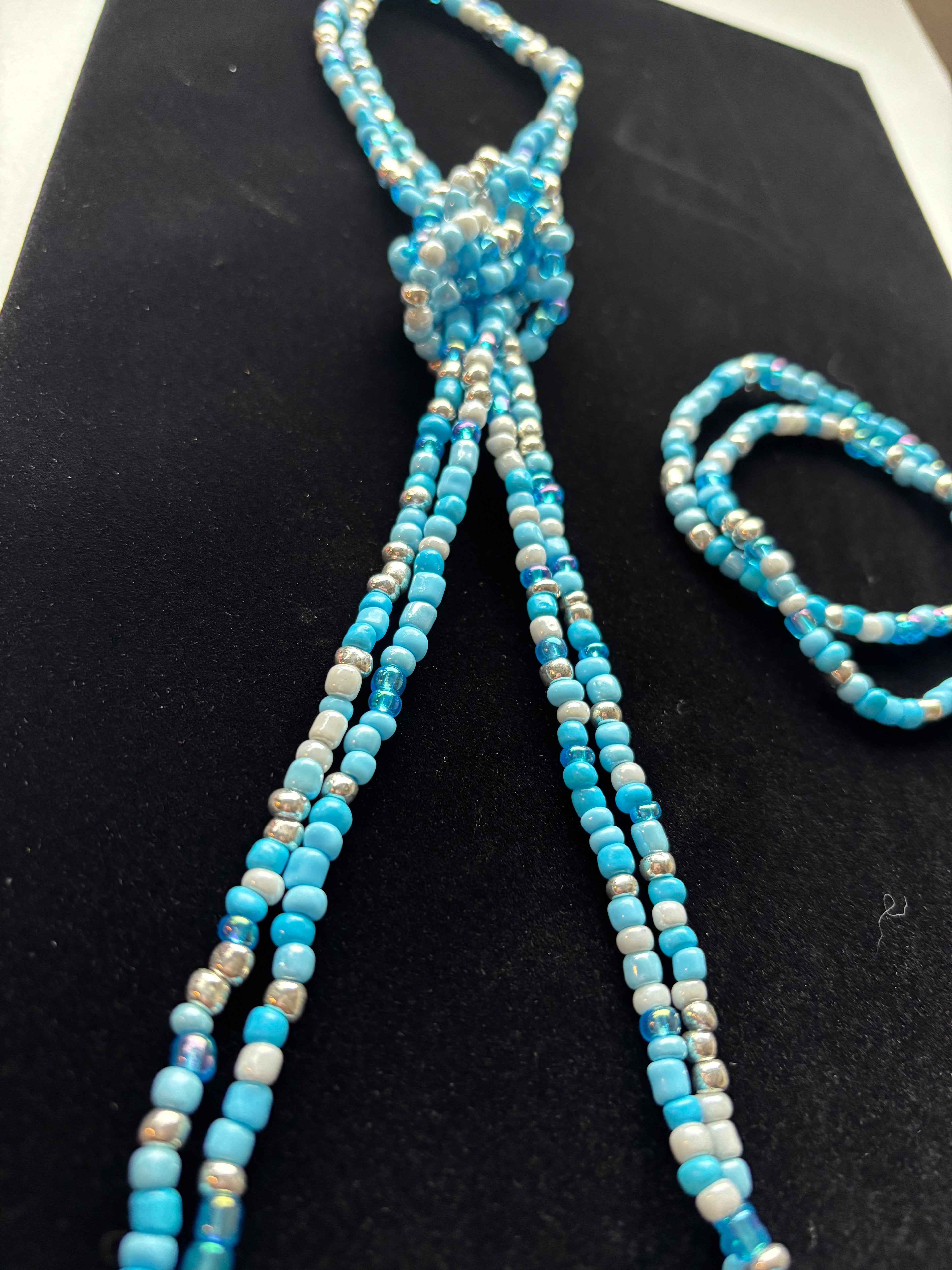 Light Blue Waist Beads