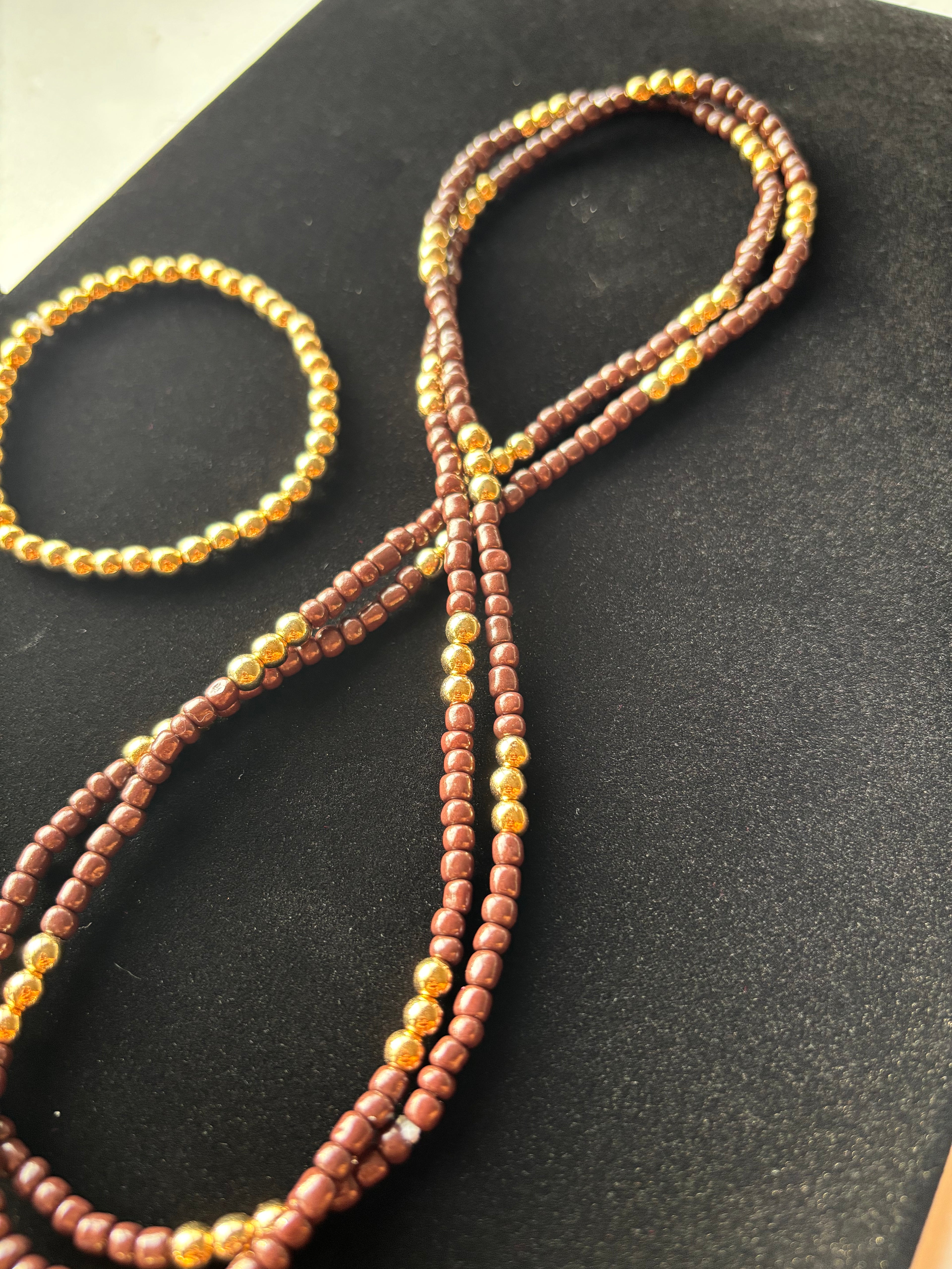 Brown Waist Beads