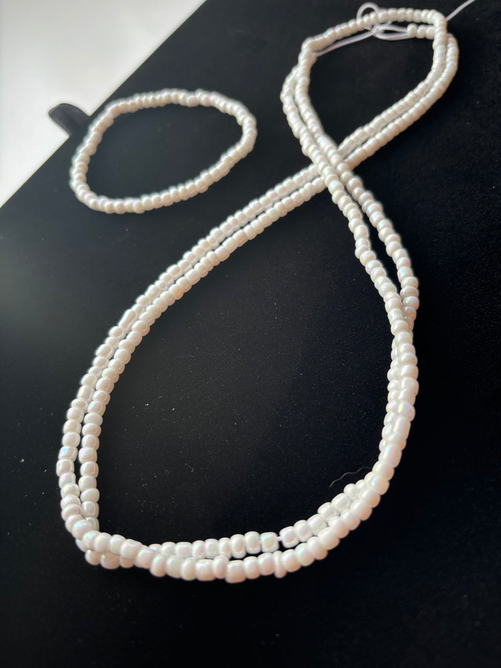 White Waist Beads