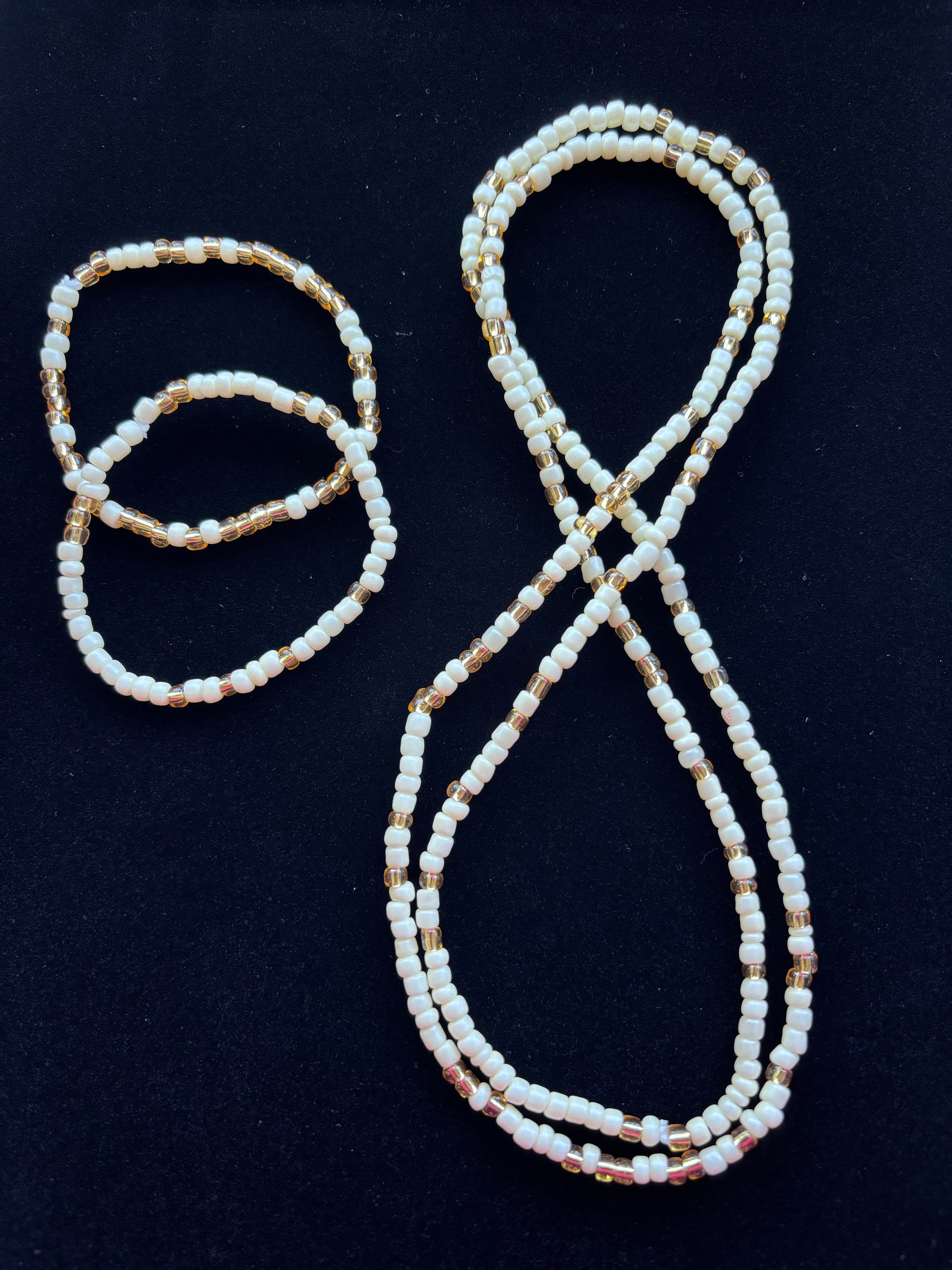 Cream Waist Beads